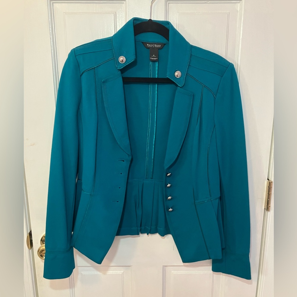 White House Black Market Teal Blazer Jacket